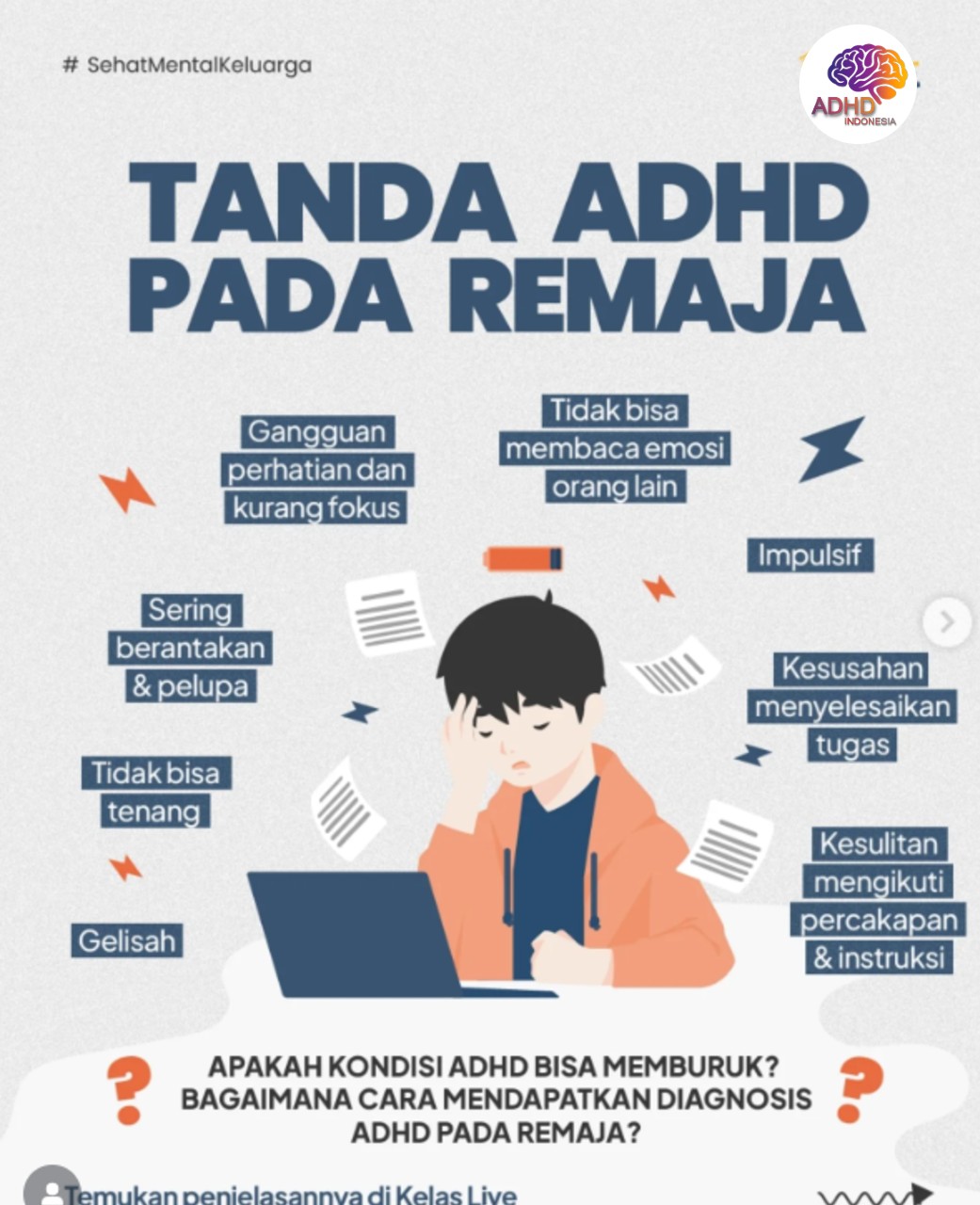 Screening ADHD Non-Diagnostik: Edukasi Awal bagi Orang Tua di Kabupaten Nagan Raya